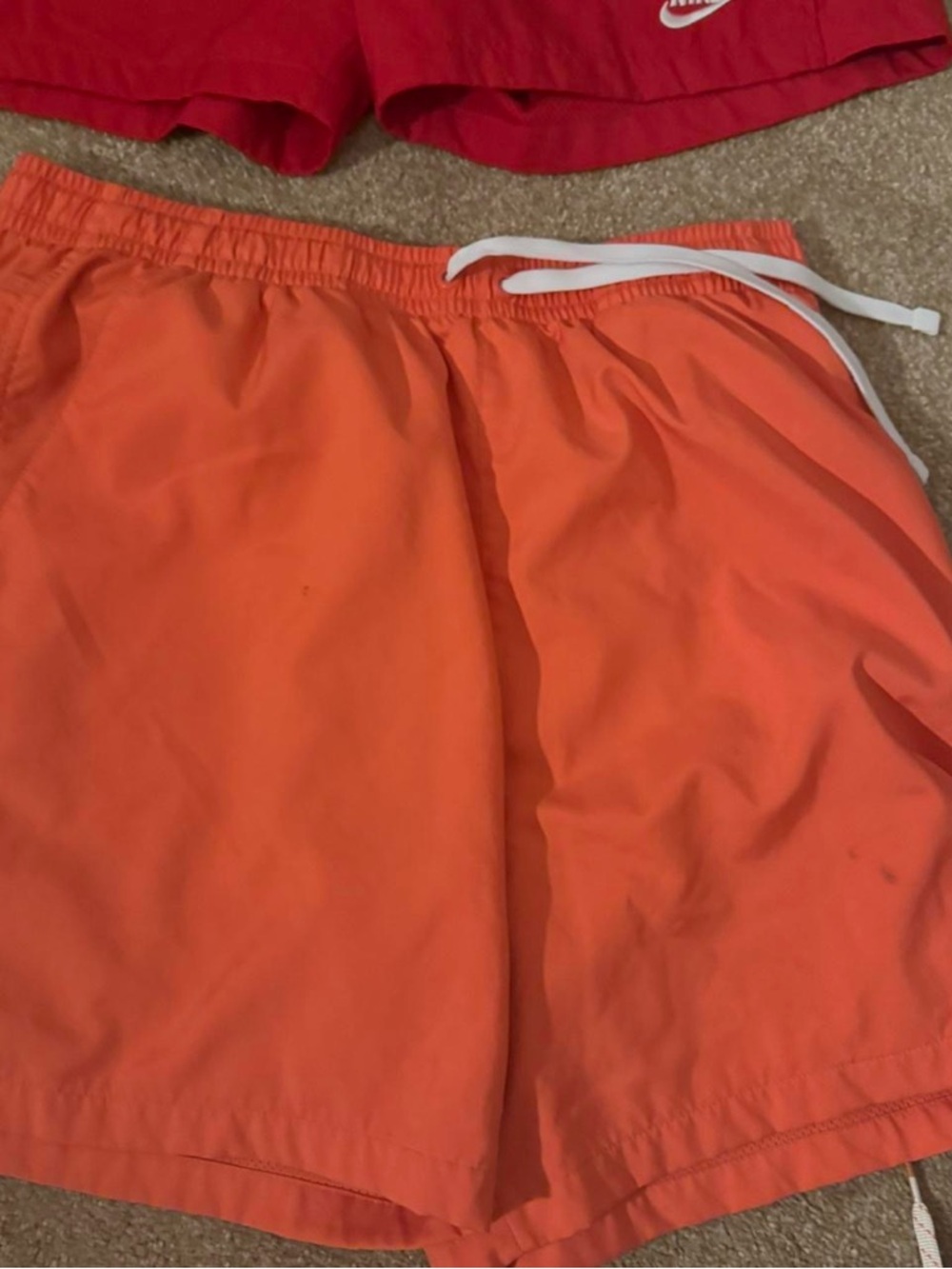 Nike Men's Orange Athletic Shorts